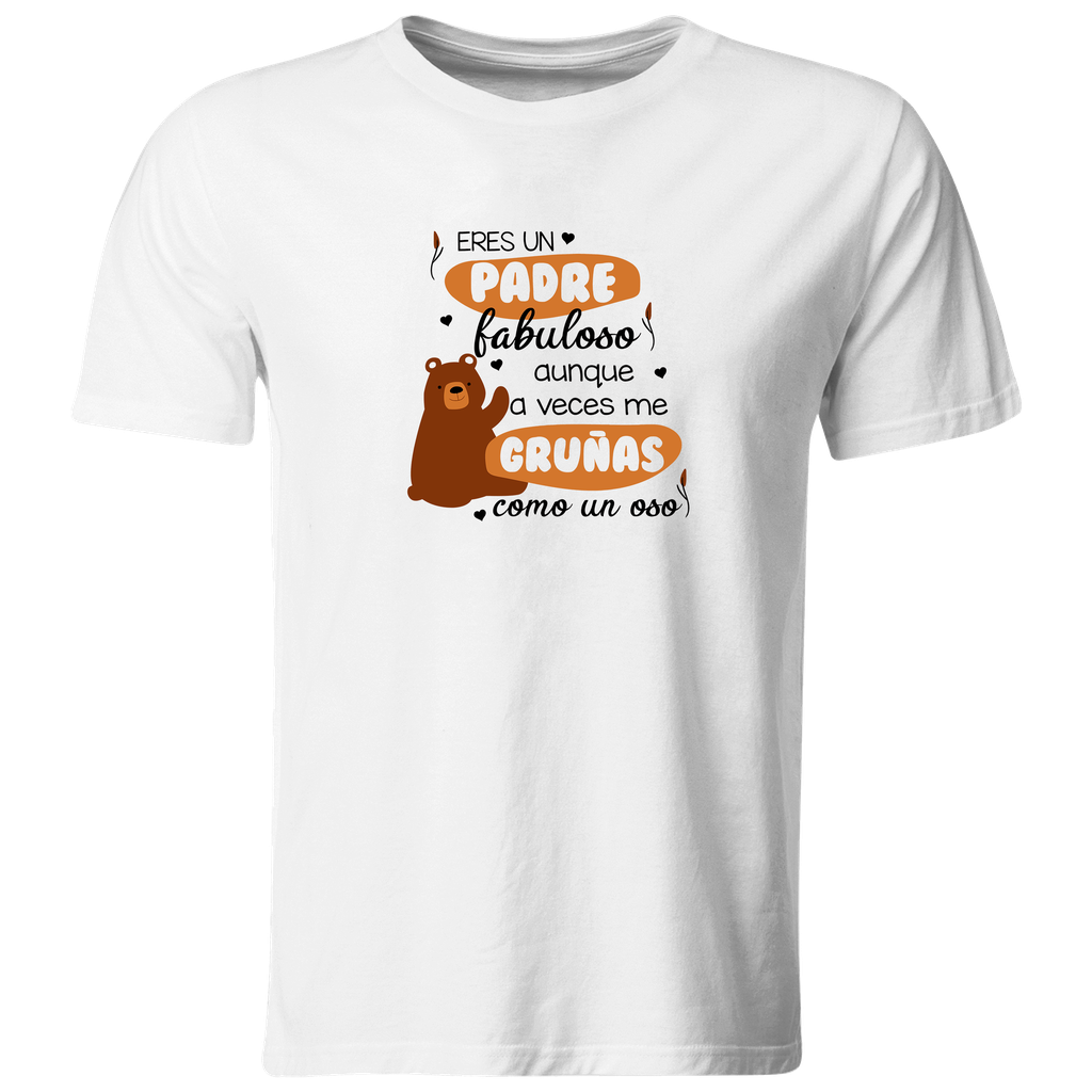 Playera Día Del Padre Dp15. Papá fabuloso papá oso