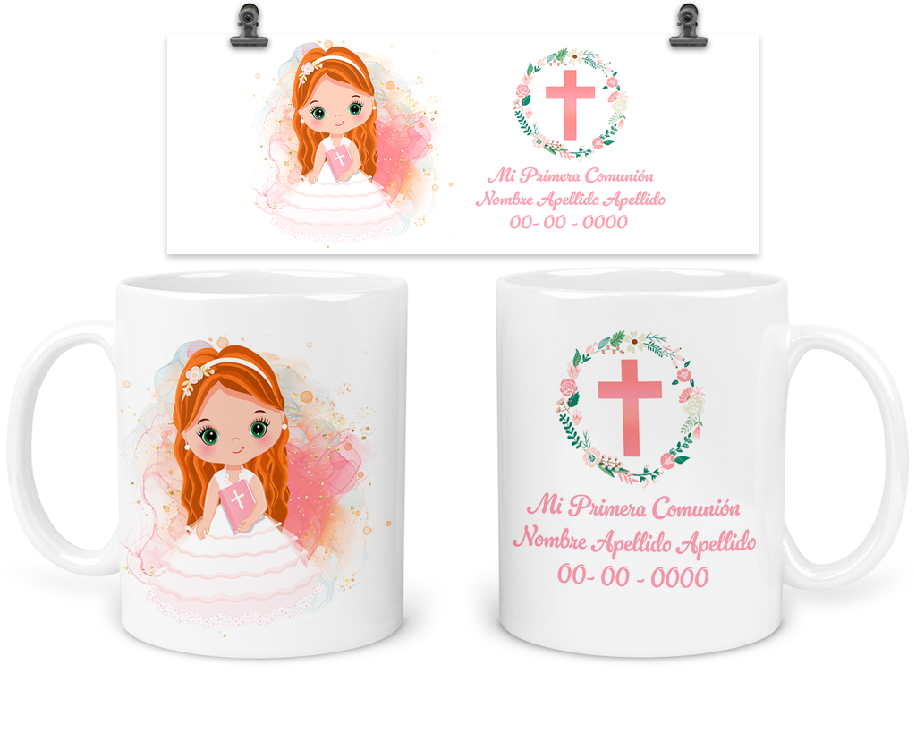 Taza Para Recuerdo De Comunión Tpc2. Regalos Para Invitados