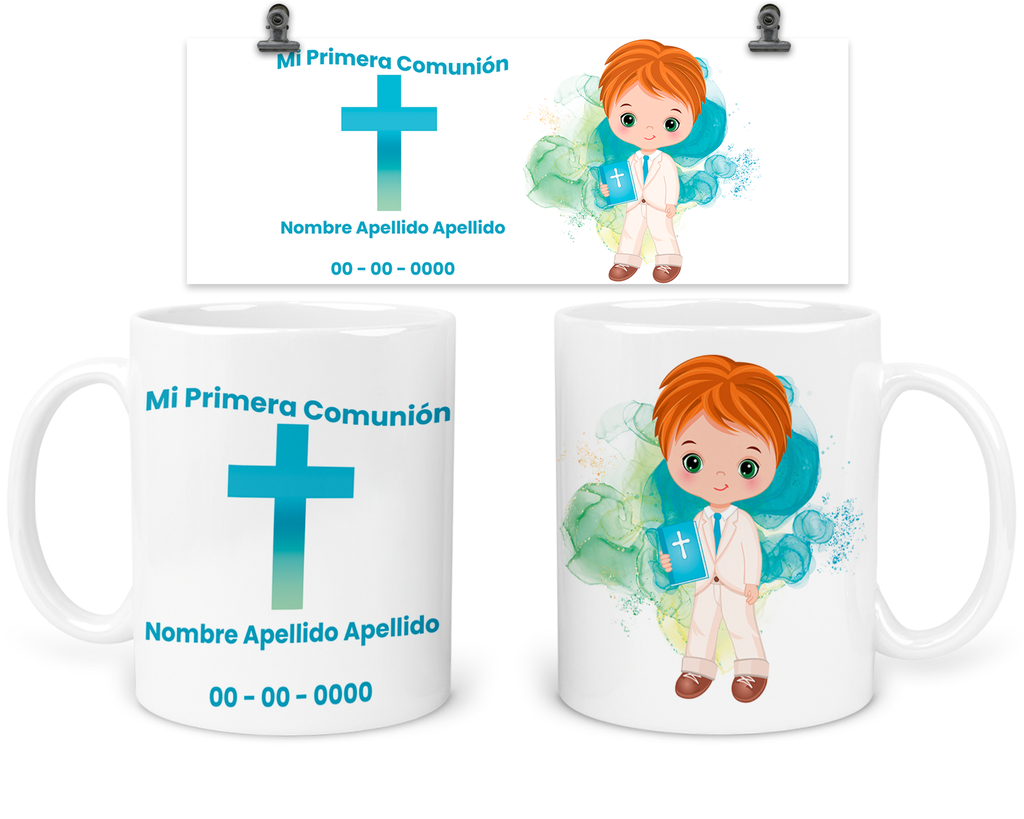 Taza Para Recuerdo De Comunión Tpc8. Regalos Para Invitados