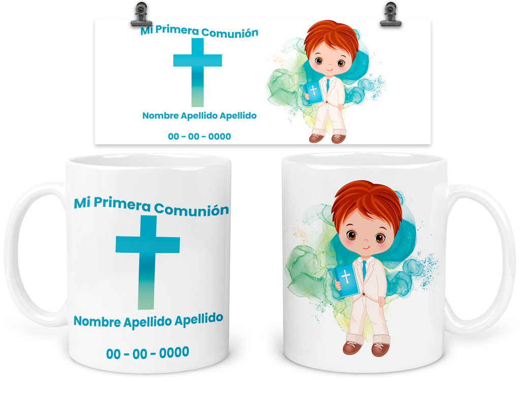 Taza Para Recuerdo De Comunión Tpc9. Regalos Para Invitados