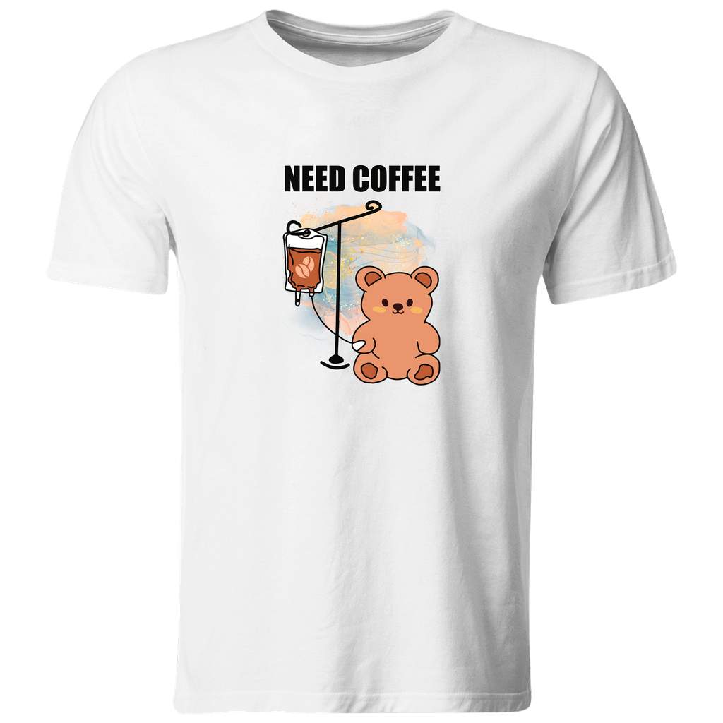 Playera Individual Lk632. Anime meme oso coffee cafe