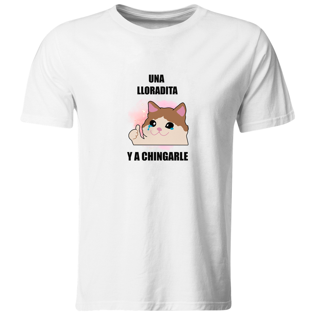 Playera Individual Lk634. Anime Meme gato una lloradita y a...