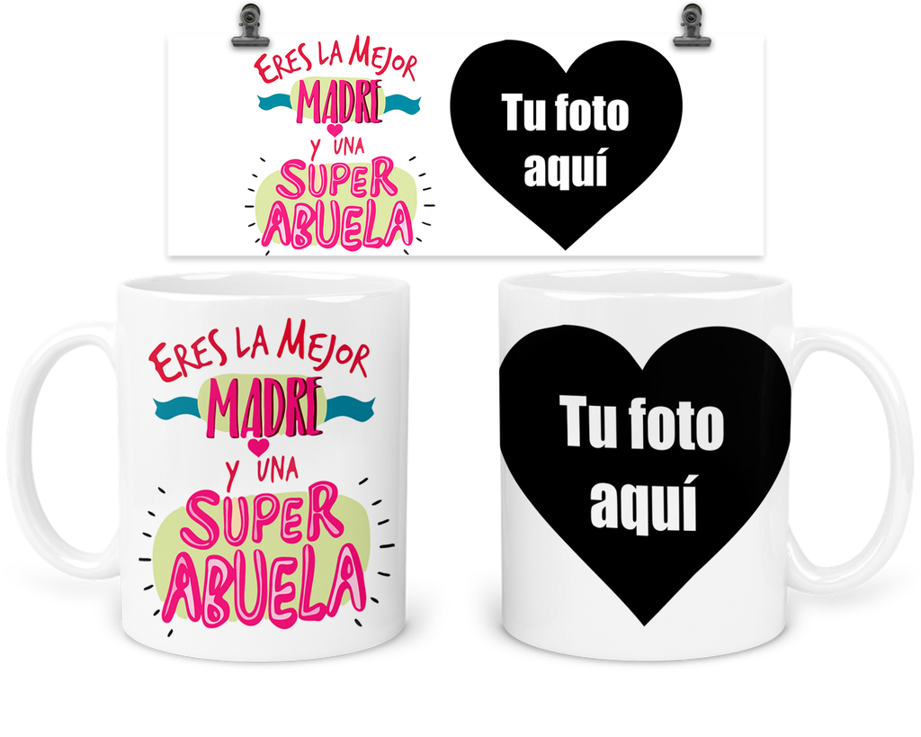Taza 11 Oz Tda14. Dia Del Abuelo Personalizada Con Foto
