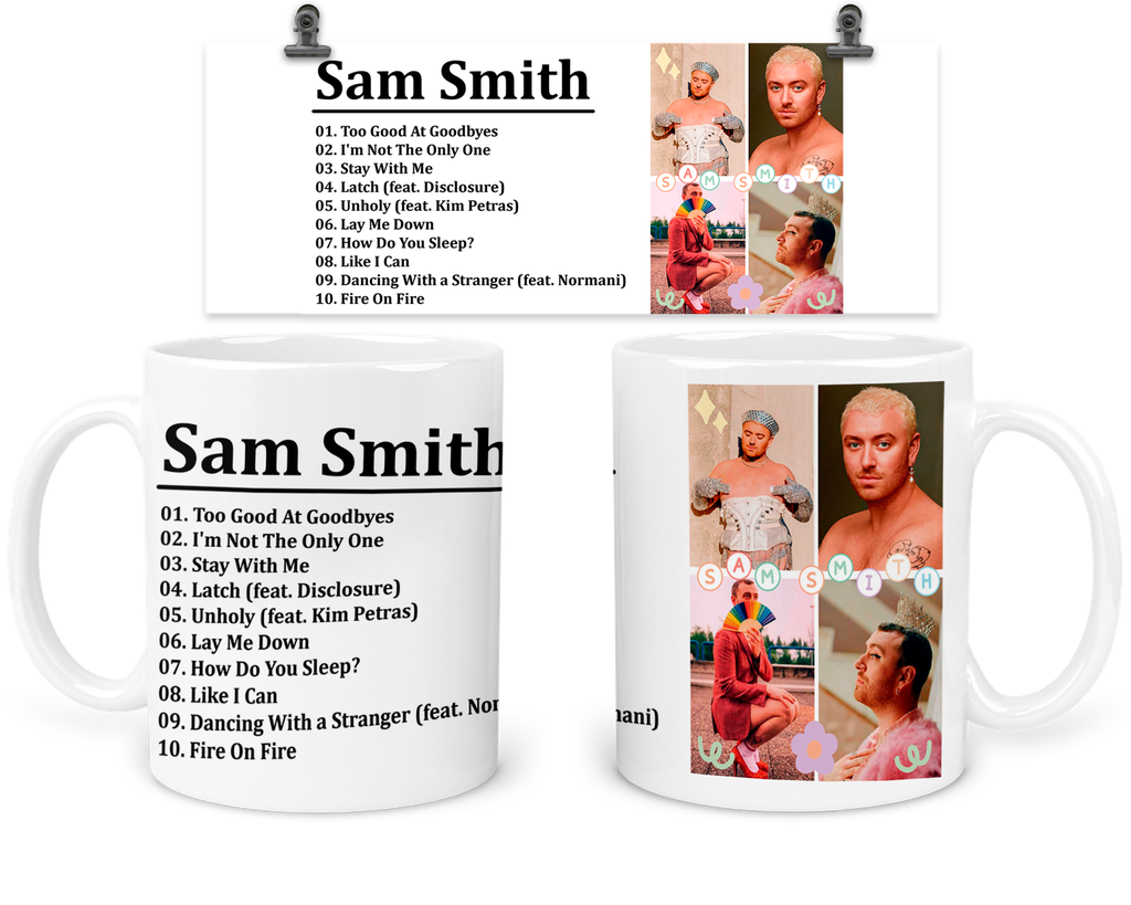 Taza 11 Oz Tar3. Concierto Sam Smith Famosos Artistas 