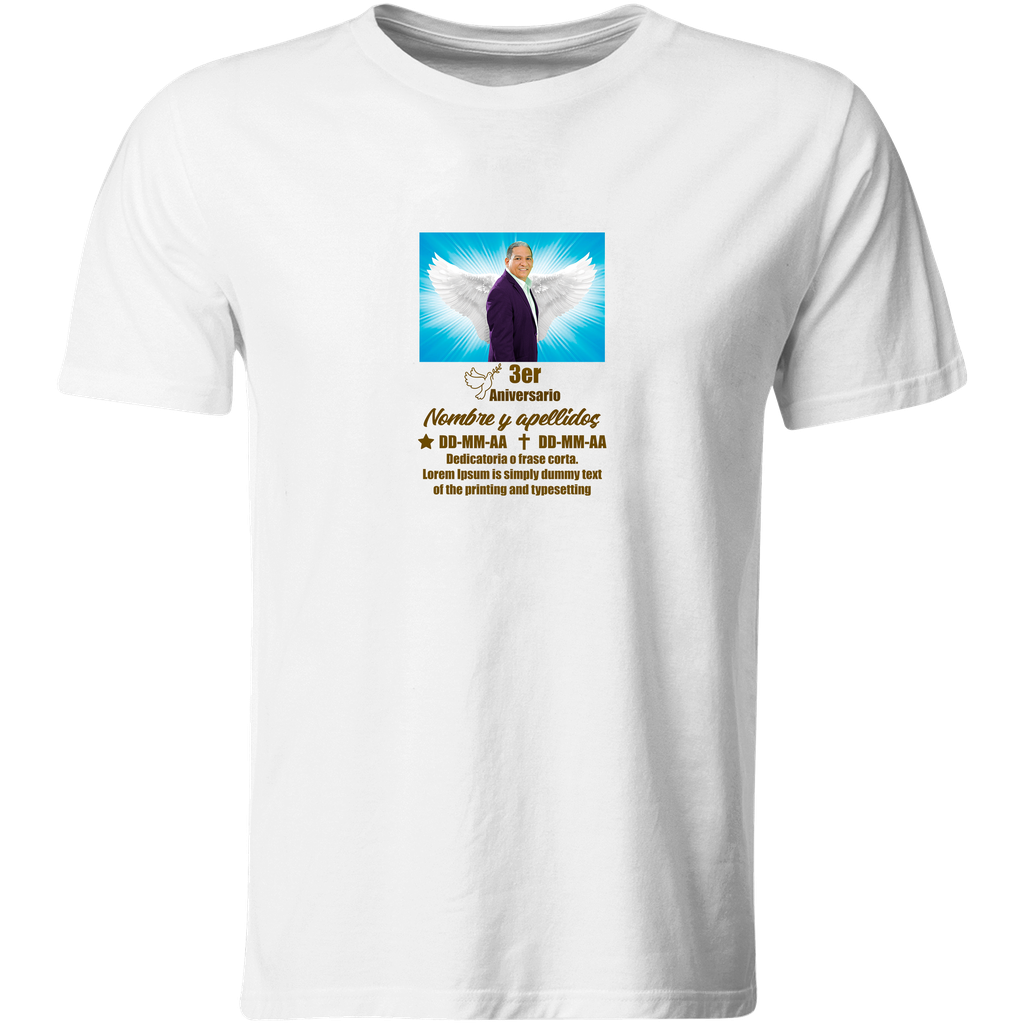 Playera Novenario Pn5. Foto + Texto Personalizado. Luto 
