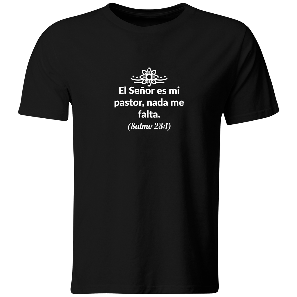 Playera Color Ic59. Frase Cristiana Religiosa: Salmo 23:1
