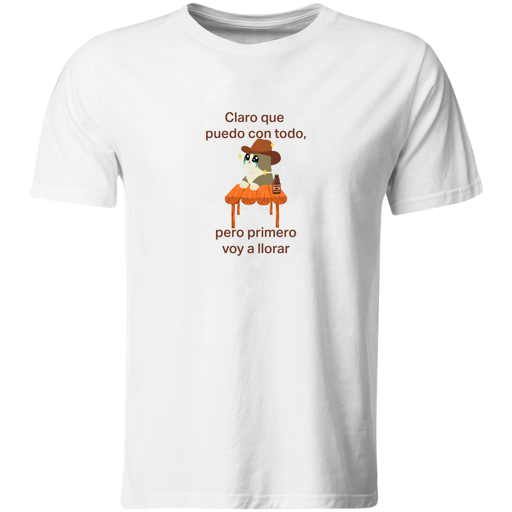 Playera Individual Lk693. meme kawaii primero voy a llorar 