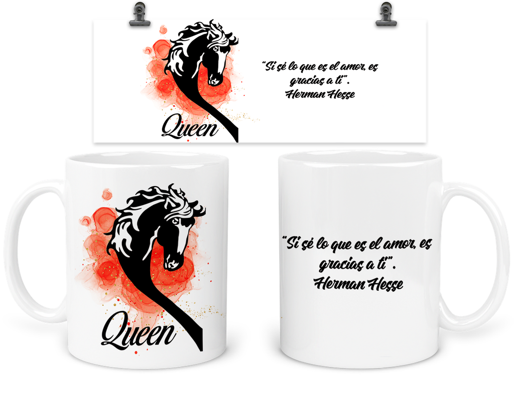 Taza 11 Oz Tapp2. Dúo De Tazas Aniversario: caballos 