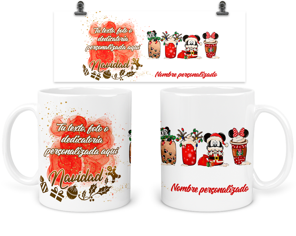 Taza 11 Oz Tan6. Personalizada Navidad Intercambio Regalo