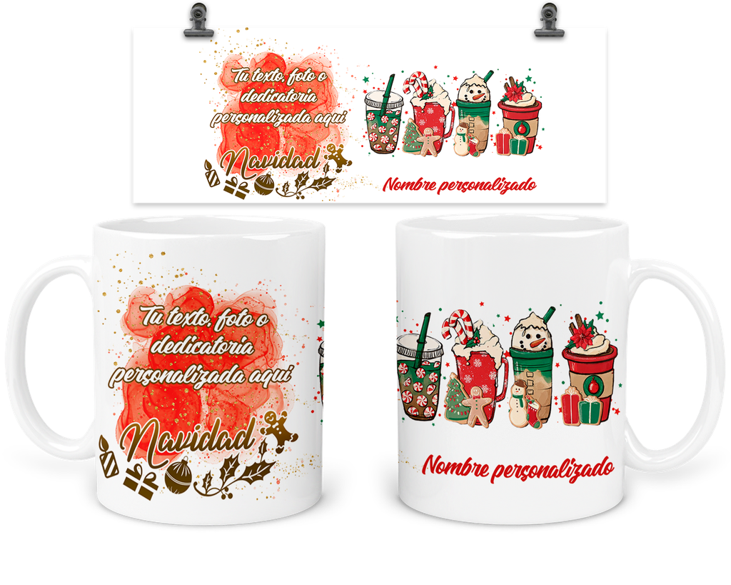 Taza 11 Oz Tan8. Personalizada Navidad Intercambio Regalo