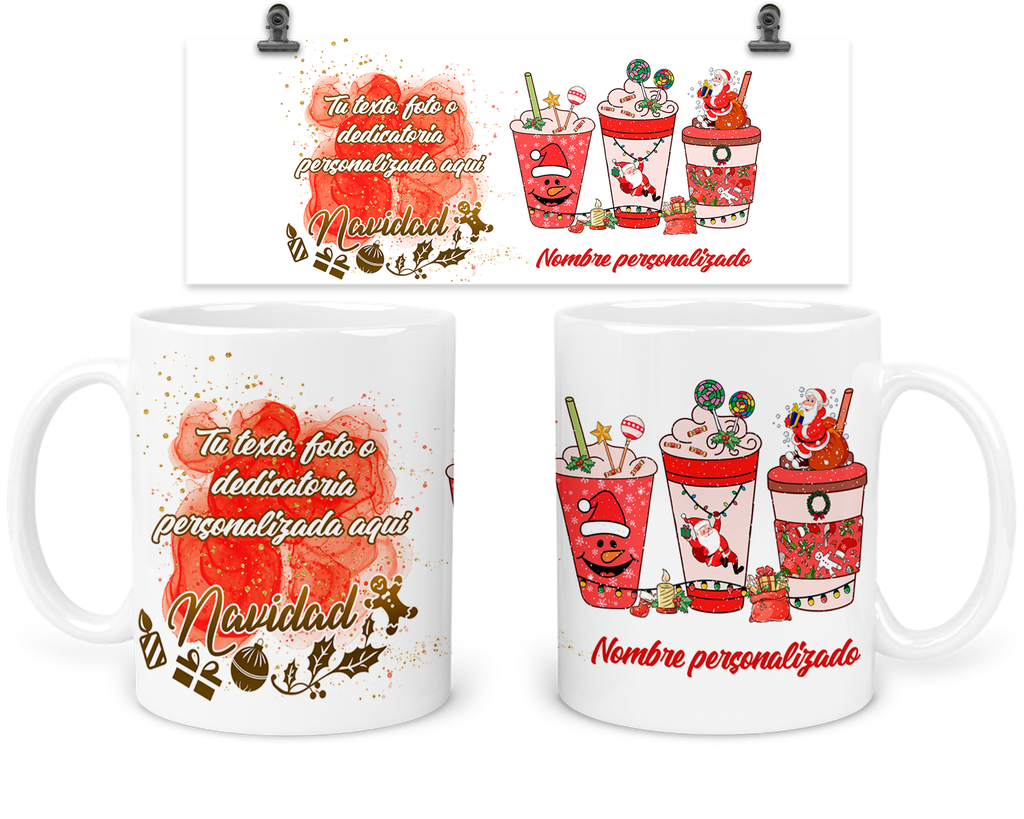 Taza 11 Oz Tan10. Personalizada Navidad Intercambio Regalo