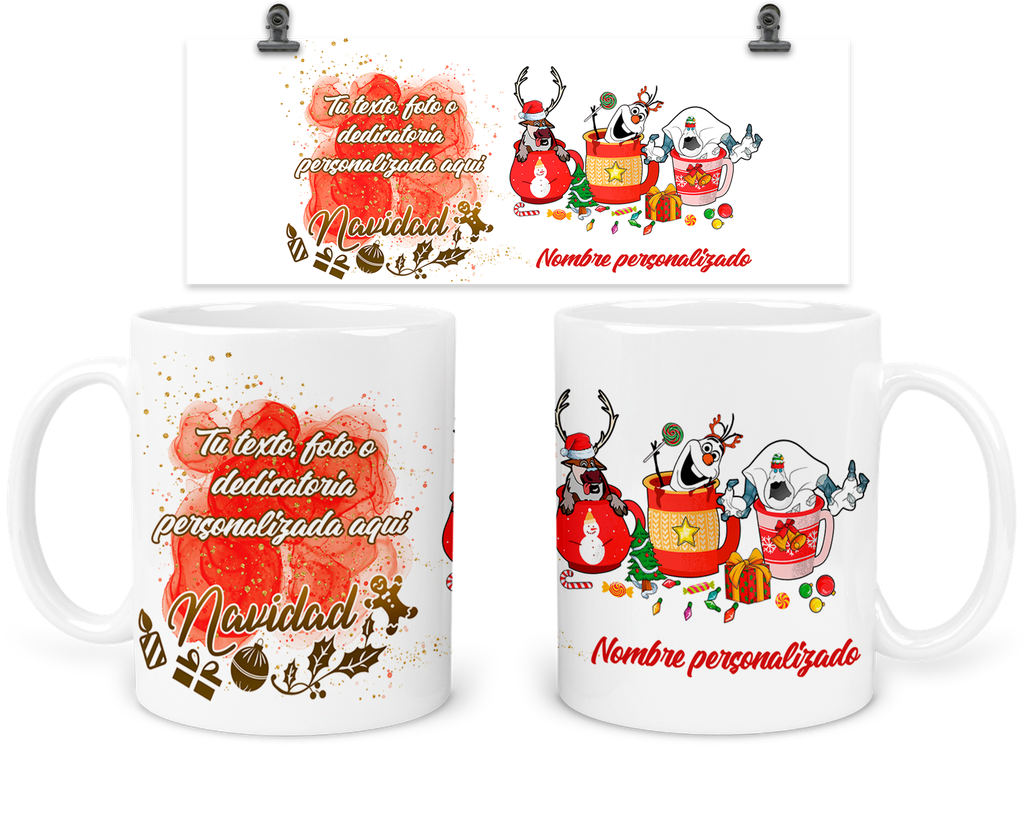 Taza 11 Oz Tan12. Personalizada Navidad Intercambio Regalo