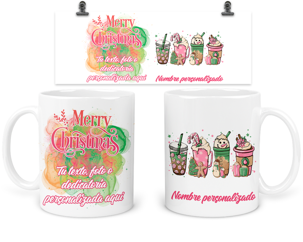 Taza 11 Oz Tan16. Personalizada Navidad Intercambio Regalo