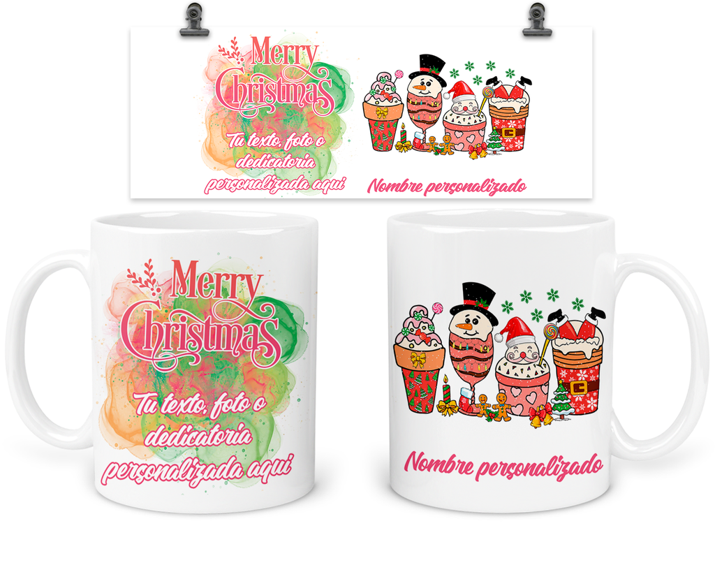 Taza 11 Oz Tan18. Personalizada Navidad Intercambio Regalo