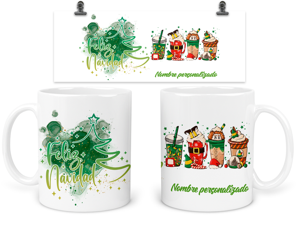 Taza 11 Oz Tan24. Personalizada Navidad Intercambio Regalo