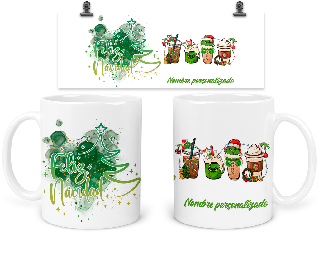 Taza 11 Oz Tan25. Personalizada Navidad Intercambio Regalo