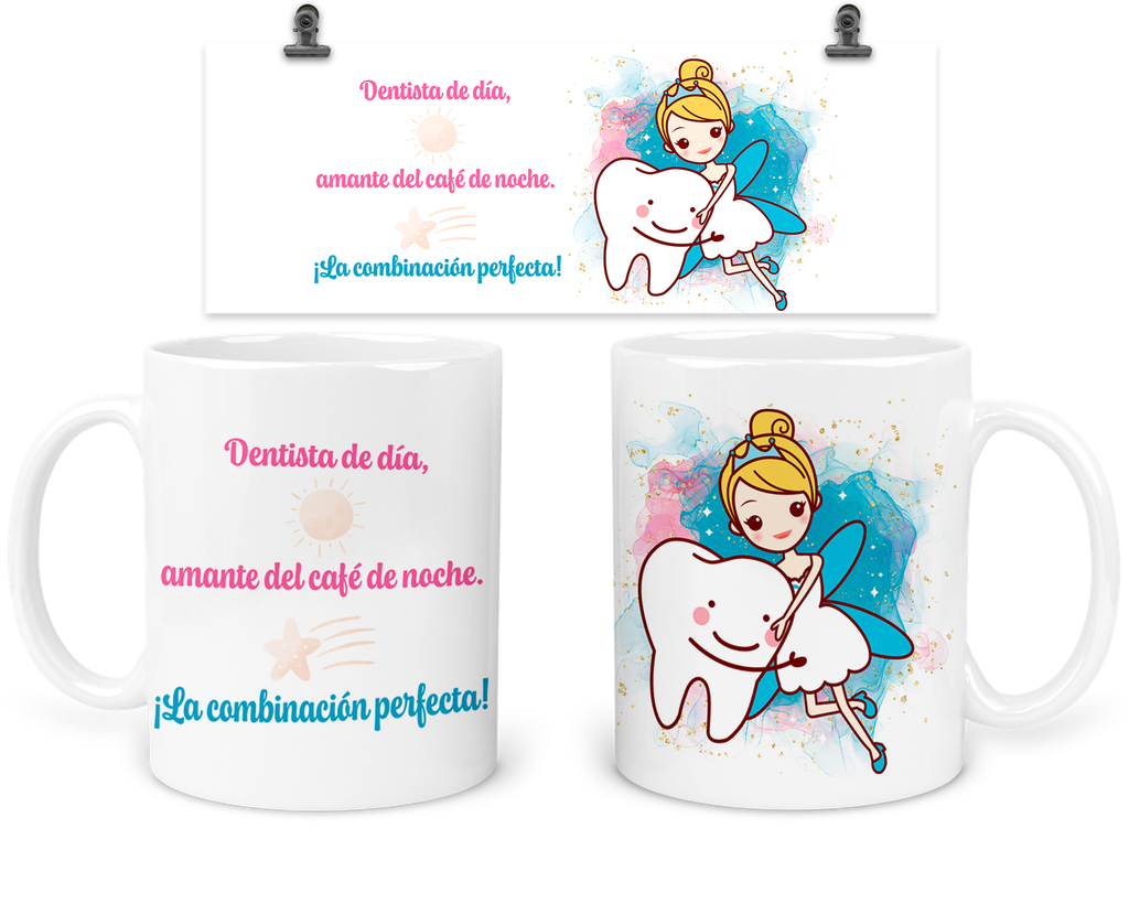 Taza 11 Oz Tap21. Regalo dentista hada de los dientes