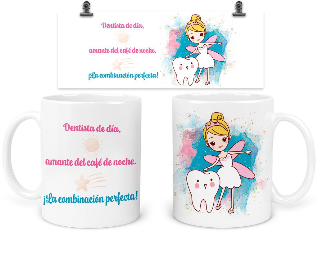 Taza 11 Oz Tap24. Regalo Dentista Hada De Los Dientes