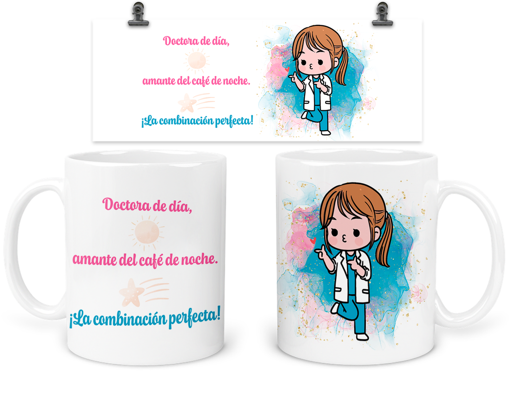 Taza 11 Oz Tap25. Regalo Doctora medico medica cafe 
