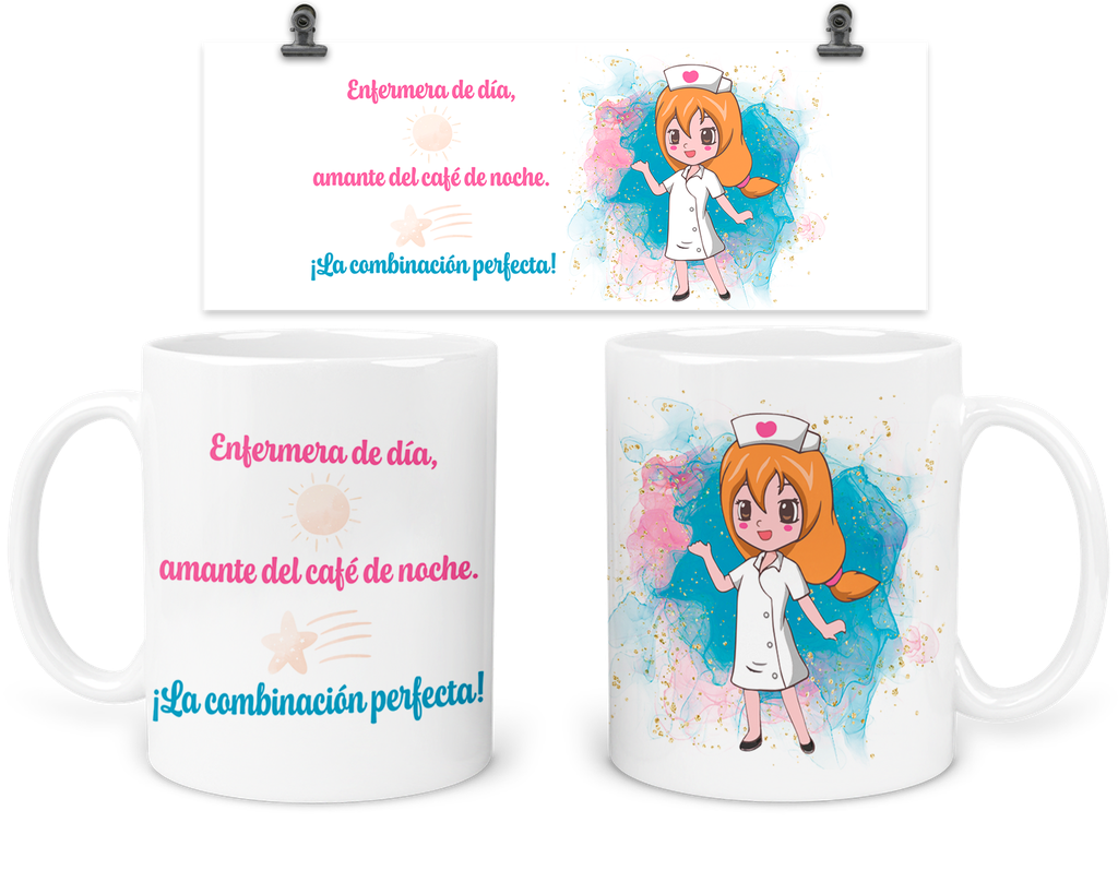 Taza 11 Oz Tap26. Regalo café enfermera enfermeria nurse 