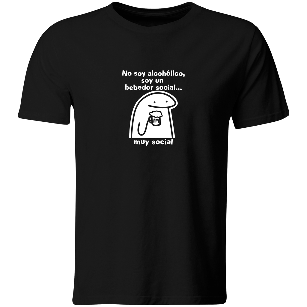 Playera Color Ic79. Borracho. Bebedor social meme frase