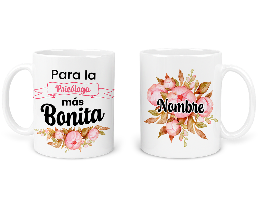 Taza 11 Oz Tdm51. Personalizada C/nombre Para La Psicóloga...