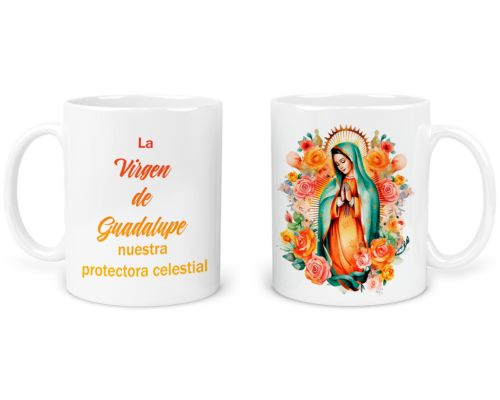 Taza 11 Oz Ts3. De La Virgen De Guadalupe: Fe Y Devoción