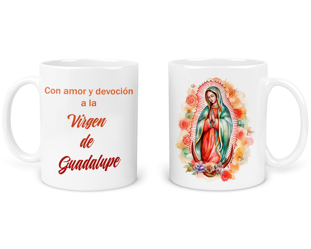Taza 11 Oz Ts5. De La Virgen De Guadalupe: Fe Y Devoción