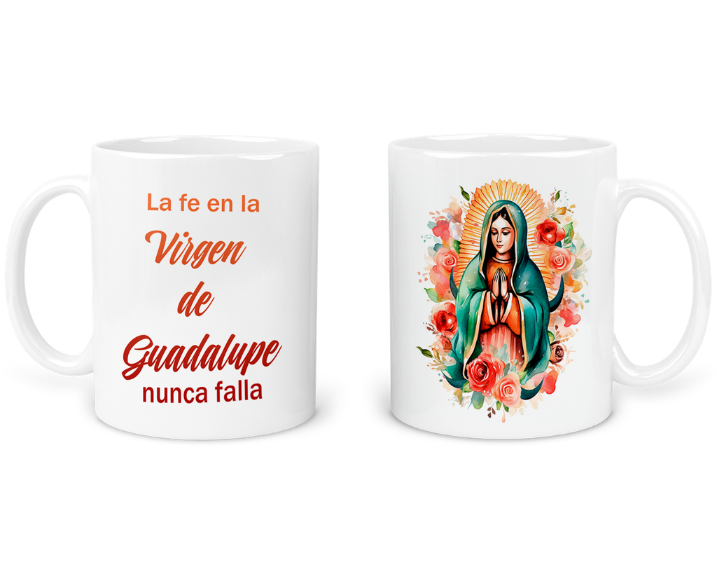 Taza 11 Oz Ts8. De La Virgen De Guadalupe: Fe Y Devoción