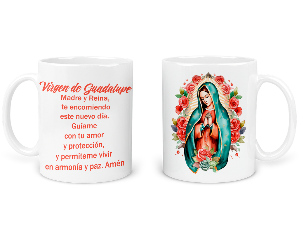 Taza 11 Oz Ts14. De La Virgen De Guadalupe: Fe Y Devoción