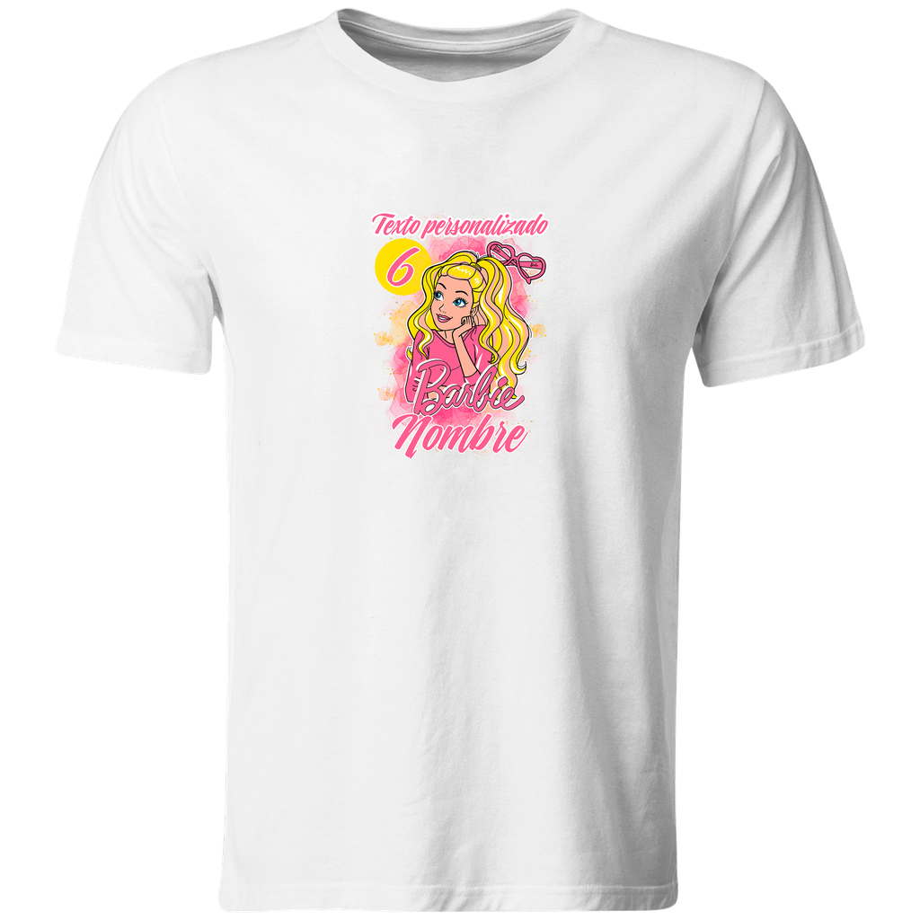 Playera Personalizada Cumpleaños Pc78. Barbie muñeca