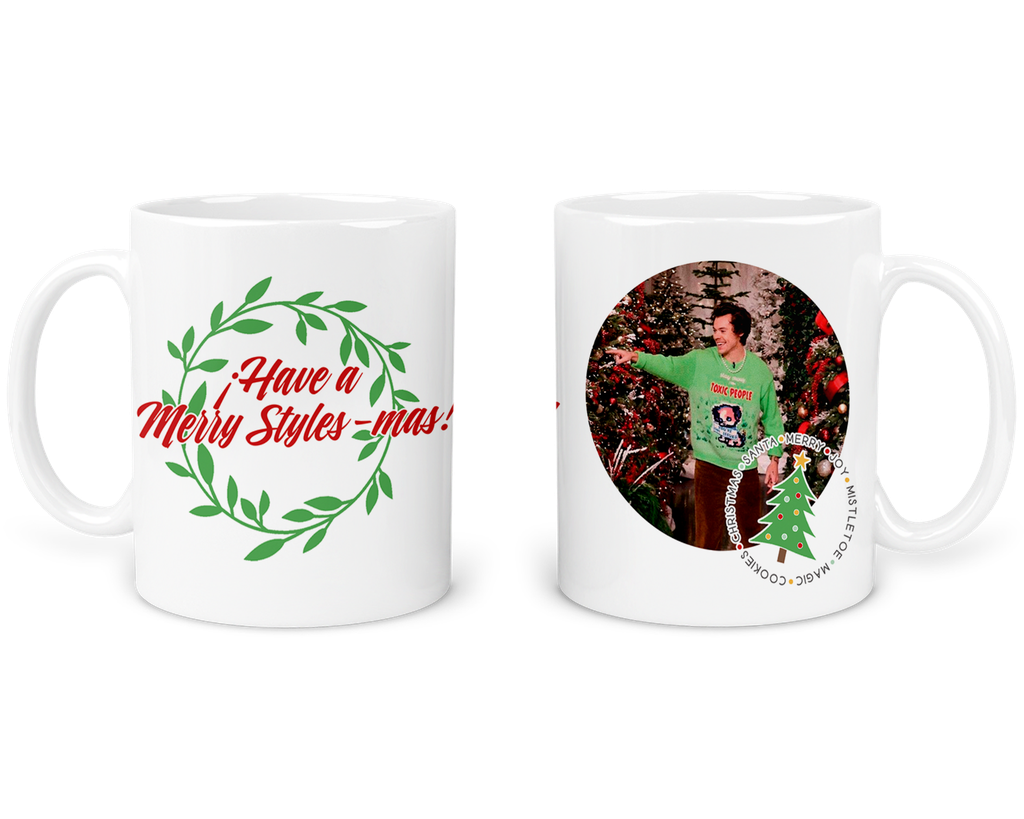 Taza 11 Oz Tan56. Navidad Intercambio. Harry Have a merry...