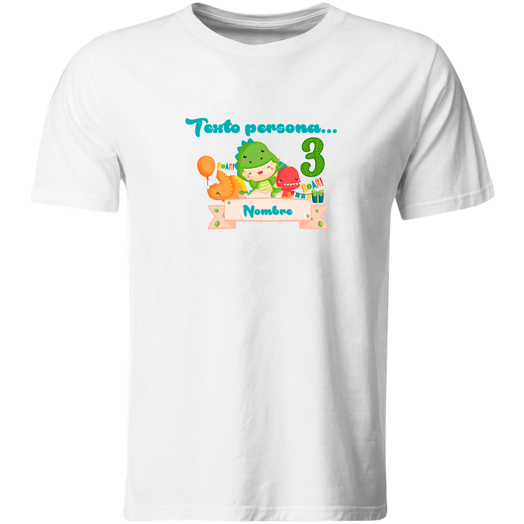 Playera Personalizada Cumpleaños Pc81. Dinosaurio jurásico