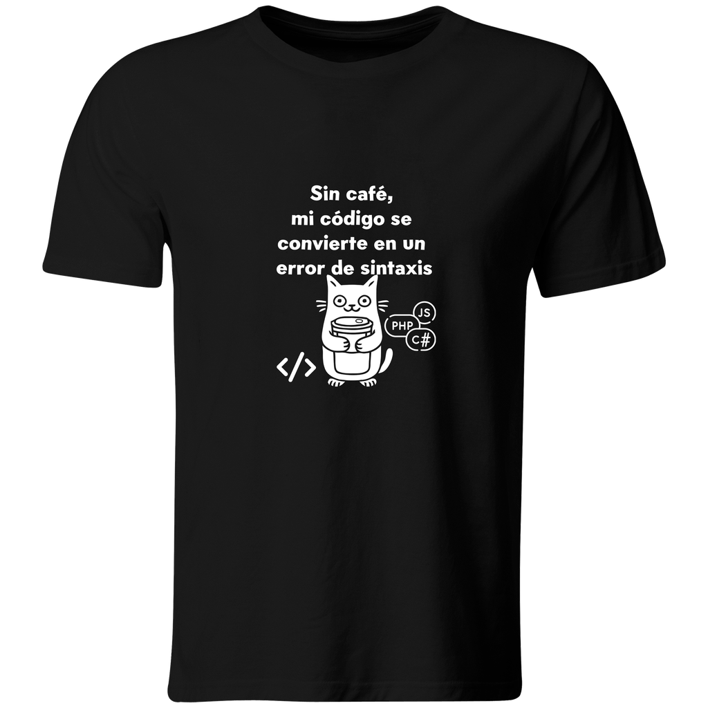 Playera Color Ic96. cafe programador sintaxis codigo