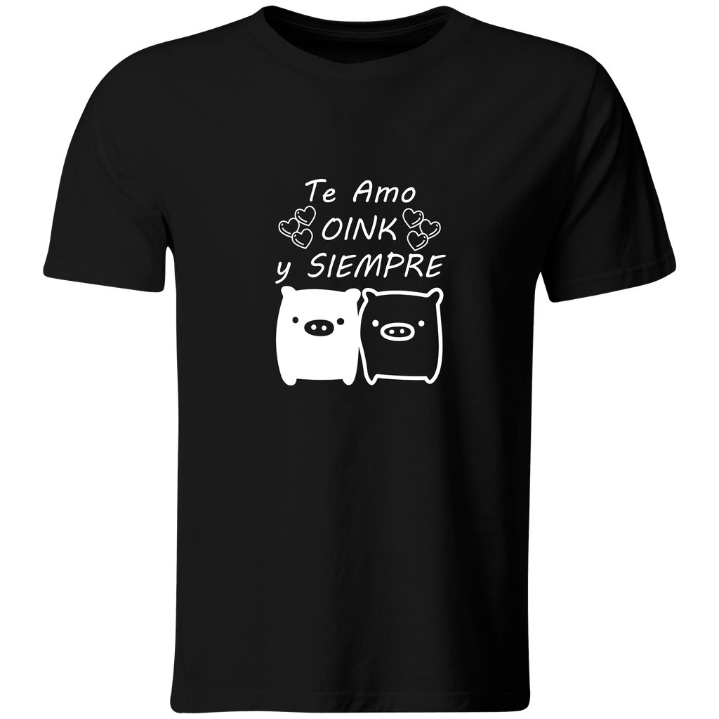 Playera Parejas Lsv40. Cerditos: Te Amo Oink Y Siempre