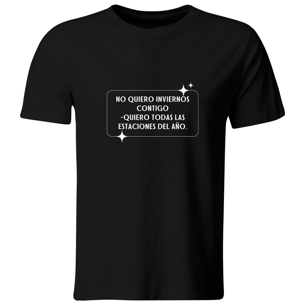 Playera Color Ic138. Frase pareja: Quiero todo contigo
