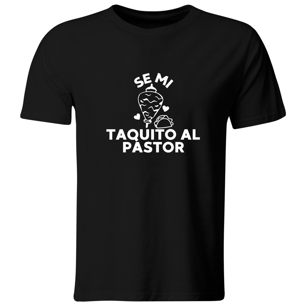 Playera pareja Lsv44. Frase Meme: Se mi taquito al pastor. 