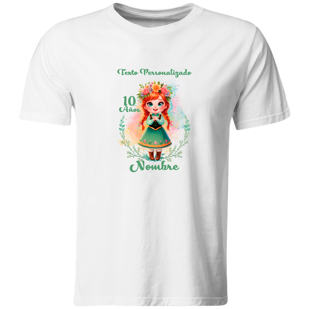Playera Personalizada Cumpleaños Pc112. Princesa Anna. Frozzen