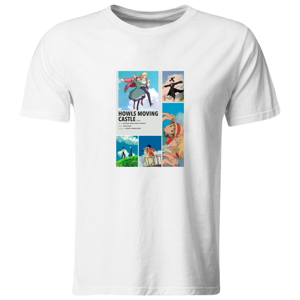 Playera Individual Lk721. Series Anime Howls Moving Castle