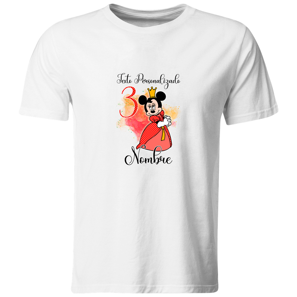 Playera Personalizada Cumpleaños Pc121. Mimi mimy princesa. Minnie Minie