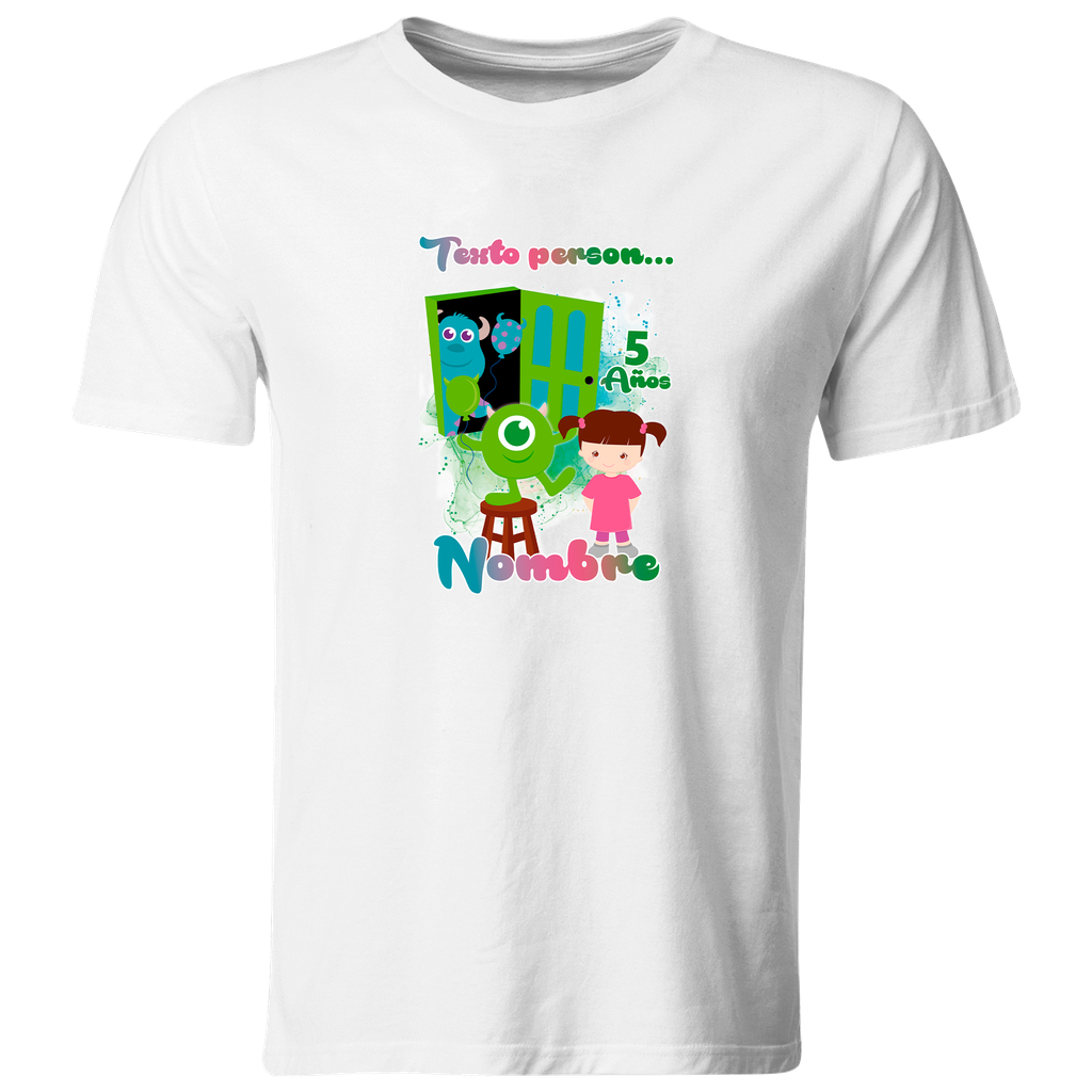 Playera Personalizada Cumpleaños Pc124. Monster Inc Universal