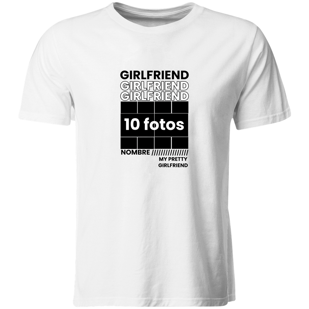 Playera Individual Lk728. Girlfriend personalizada 10 fotos + nombre