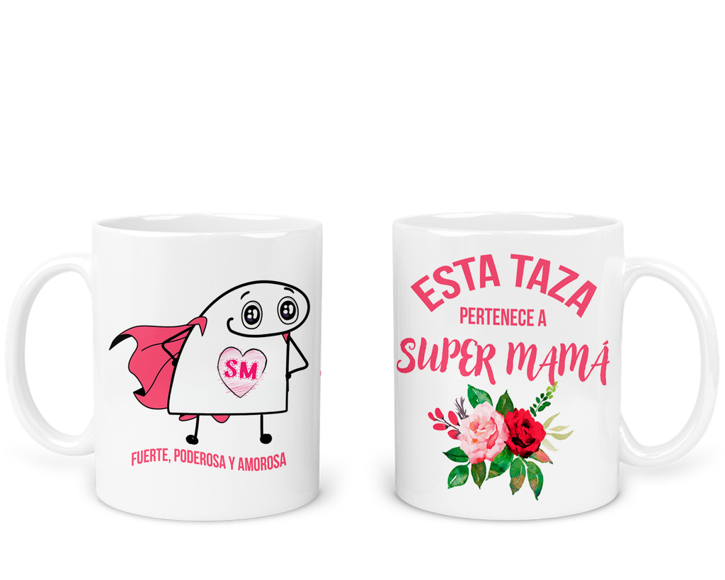 Taza 11 oz FDM-2. Esta taza pertenece a super mamá