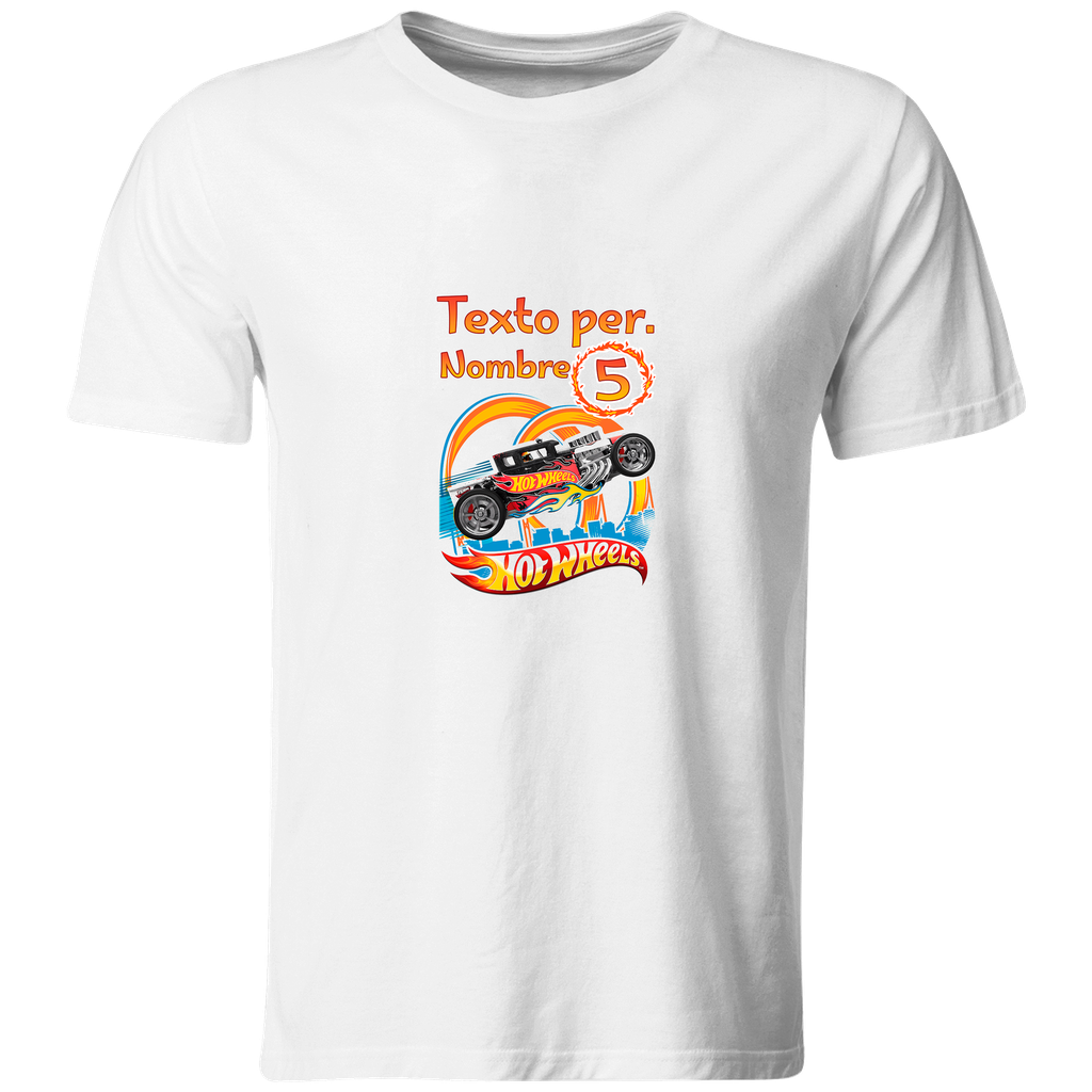 Playera Personalizada Cumpleaños Pc140. Hotwheels carritos carros
