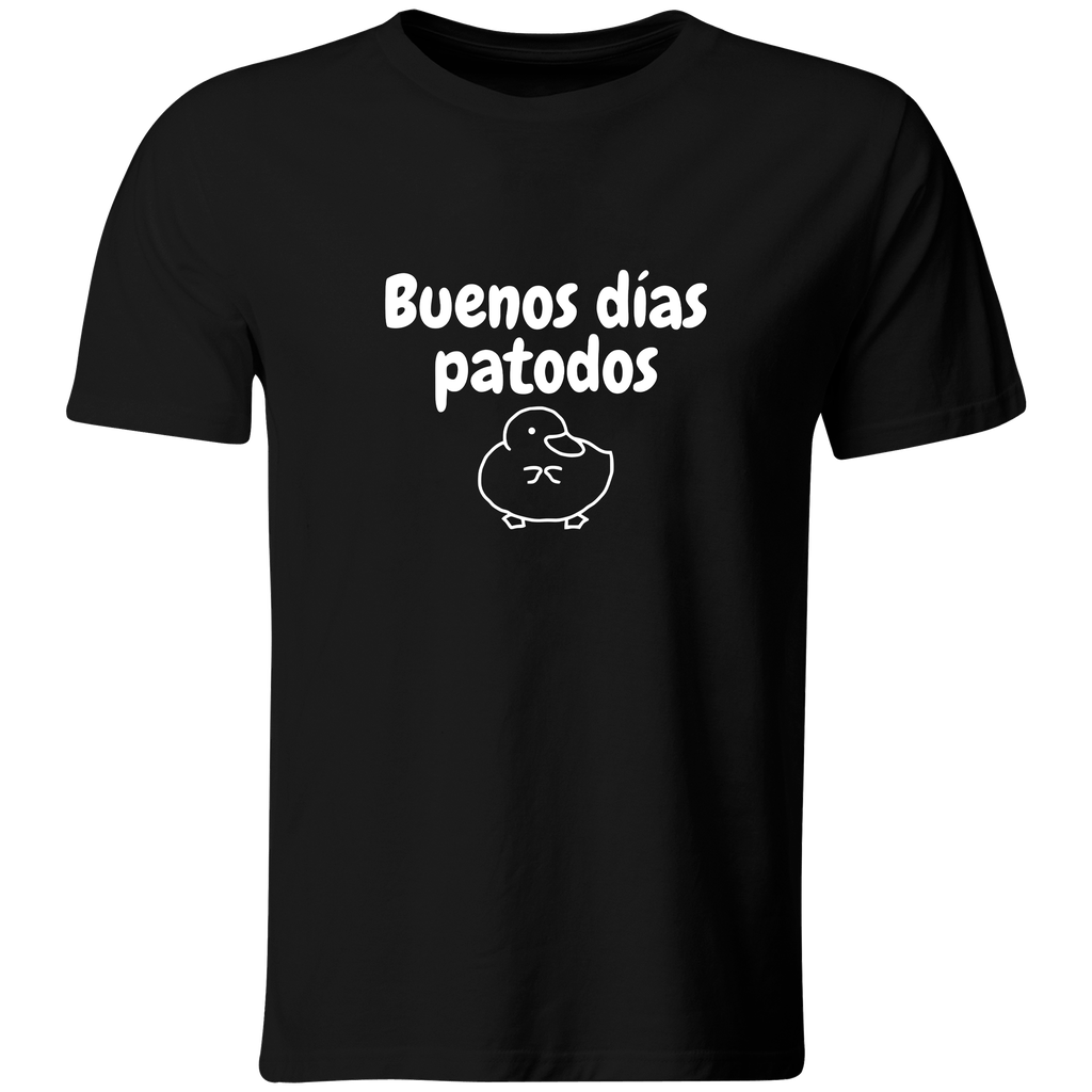 Playera Color ic162. Frase meme "Buenos días patodos"