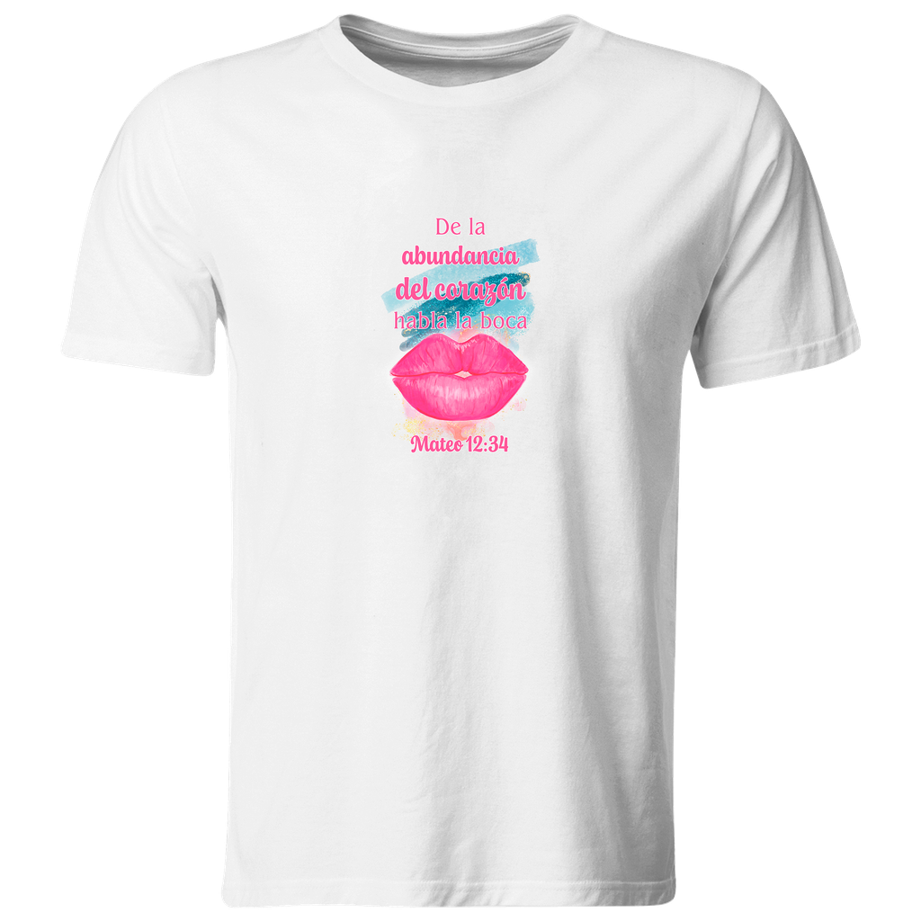 Playera Religiosa Rg55. Versiculo Mateo 12:34