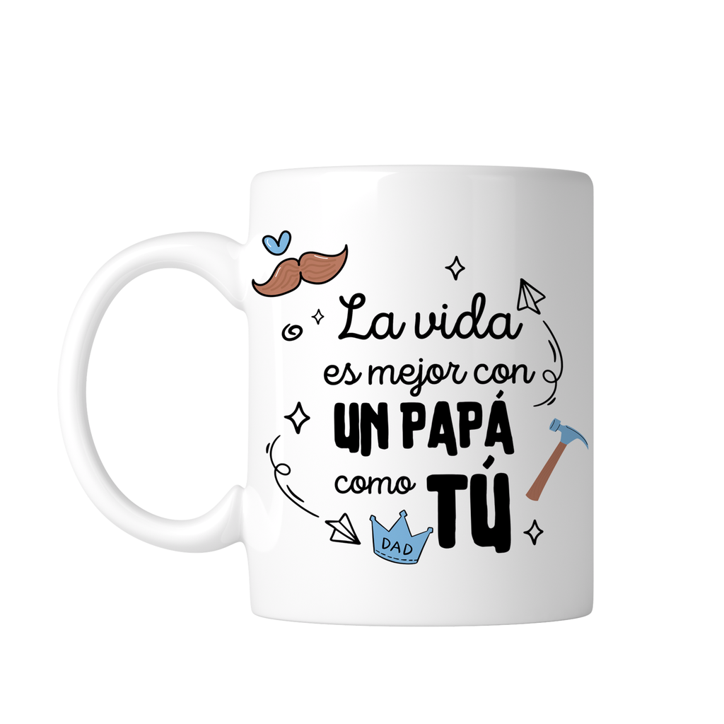 Taza Tae209. Papá Anime Frases Divertidas Padre