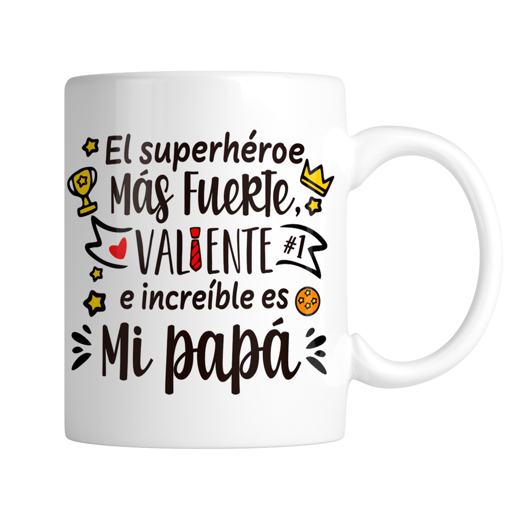 Taza Tae214. Papá Anime Frases Divertidas Padre 