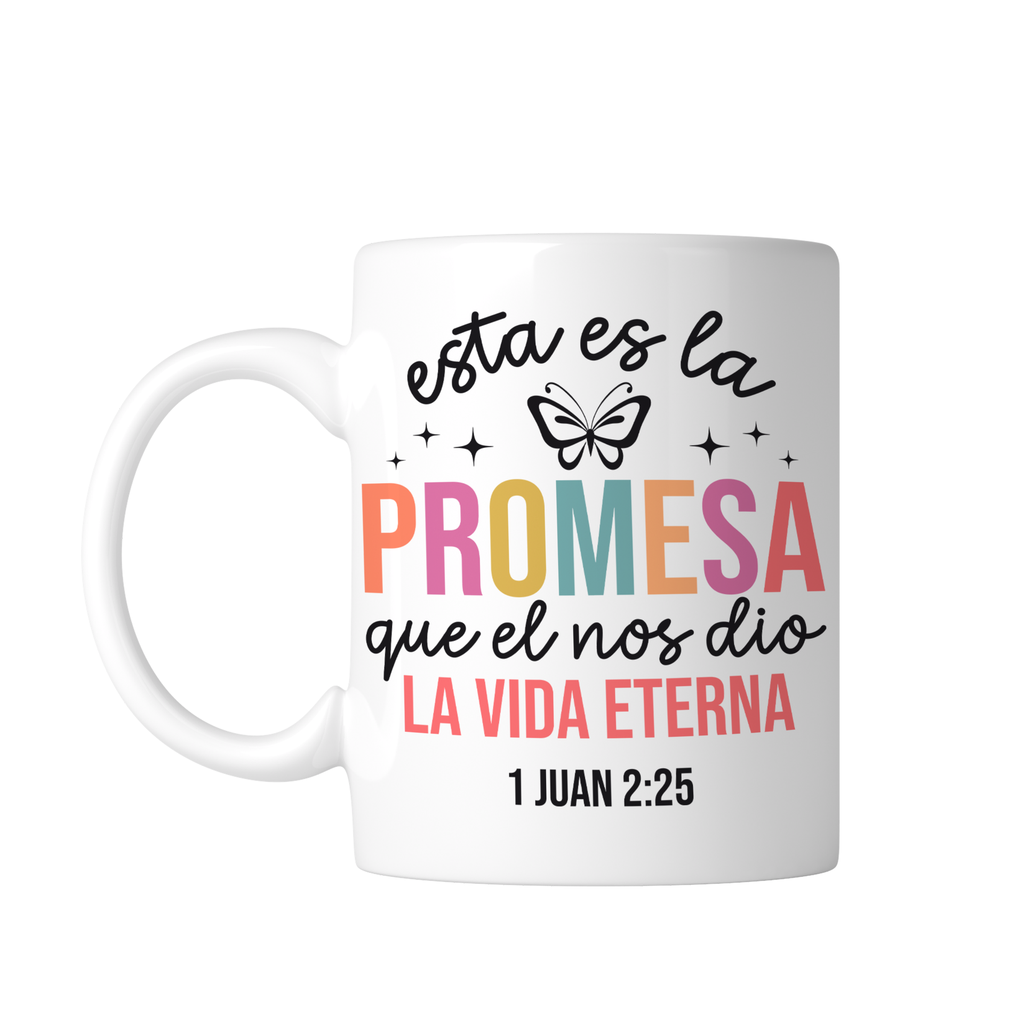Taza Blanca 11 Oz Fc60. Frase Cristiana Religiosa