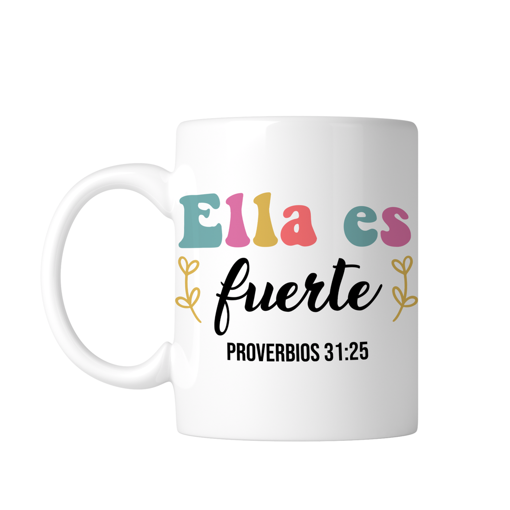 Taza Blanca 11 Oz Fc77. Frase Cristiana Religiosa